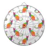Laagpoly Cat Silhouette Pattern Dartbord (Voorkant)