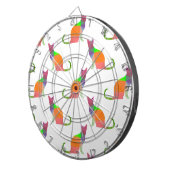 Laagpoly Cat Silhouette Pattern Dartbord (Voorkant Rechts)