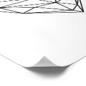 Laagpoly hart poster (Hoek)