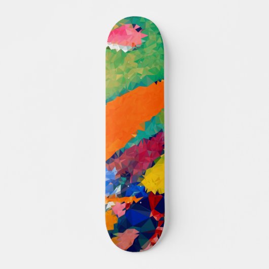 Laagpoly Red & Blue Skateboards 17¾" (Voorkant)