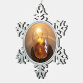 Laagspanningslamp Tin Sneeuwvlok Ornament (Rechts)