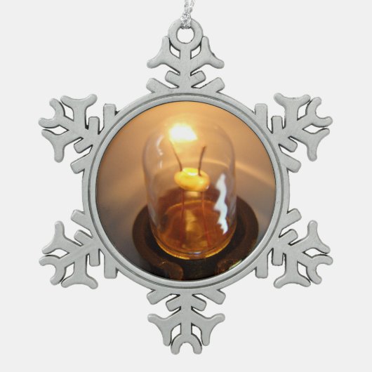 Laagspanningslamp Tin Sneeuwvlok Ornament (Voorkant)