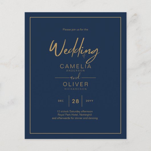 LAAGSTE BEGROTING Gold Text Script Elegant Moderne Flyer (Voorkant)