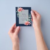 LAAGSTE BEGROTING Rood Floral Eucalyptus WEDDING I Flyer (Hand)