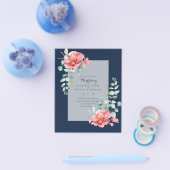 LAAGSTE BEGROTING Rood Floral Eucalyptus WEDDING I Flyer (Enkel)