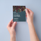 Laagste begrotingsbruiloft FLYERS Dark Plum Marsal (Hand)