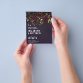 Laagste begrotingsbruiloft FLYERS Dark Plum Marsal (Hand)