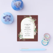 Laagste bruidsrozen die het huwelijk aangaan nodig flyer (Enkel)