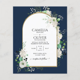 Laagste bruidsrozen die het huwelijk aangaan nodig flyer