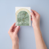 Laagste BUDGET All-in-1 Groen Gouden Marmer Bruilo Flyer (Hand)