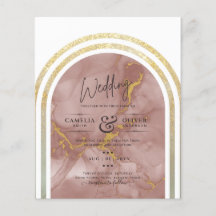 Laagste BUDGET All-in-1 Roze Gouden Marmeren Huwel