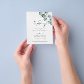 Laagste budget Eucalyptus Greenery Wedding Flyer (Hand)