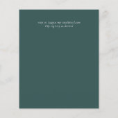 Laagste BUDGET Eucalyptus Groene Hart Trouwdag Flyer (Achterkant)
