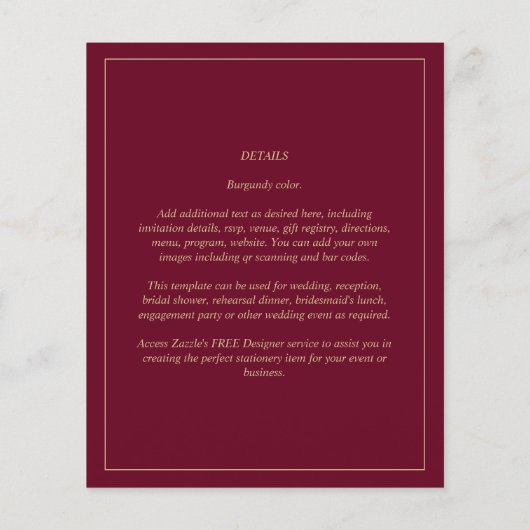 Laagste BUDGET GOUDEN TEKST Modern Save The Dates Flyer (Achterkant)