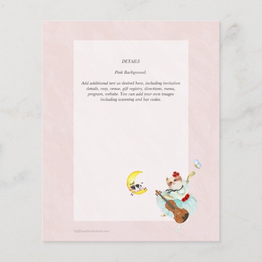 LAAGSTE BUDGET Nursery Rhyme Baby shower Flyer (Achterkant)