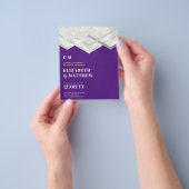 Laagste BUDGET Paars Zilveren Trouw FLYER (Hand)