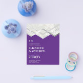 Laagste BUDGET Paars Zilveren Trouw FLYER (Enkel)