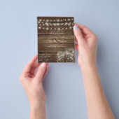 Laagste budget Rustic mason Jars Wedding Flyer (Hand)