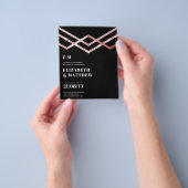 Laagste budget voor bruiloft FLYER Uitnodigen Glam (Hand)
