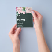 Laagste budget weddenschap FLYERS roze bloemen mei (Hand)