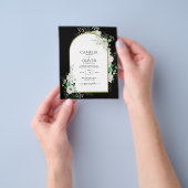 Laagste BUDGET Witte Rozen Trouw Uitnodigingen Boo Flyer (Hand)