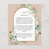 Laagste BUDGET Witte Rozen Trouw Uitnodigingen Boo Flyer (Achterkant)