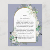 Laagste BUDGET Witte Rozen Trouw Uitnodigingen Boo Flyer (Achterkant)