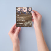 Laagste budgettaire bruiloft flyer (Hand)