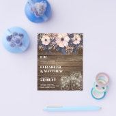 Laagste budgettaire bruiloft flyer (Enkel)