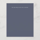 LAAGSTE GEPRICEERDE Dusty Blue Foto slaat de datum Flyer (Achterkant)