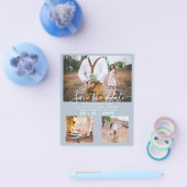 LAAGSTE GEPRICEERDE Dusty Blue Foto slaat de datum Flyer (Enkel)