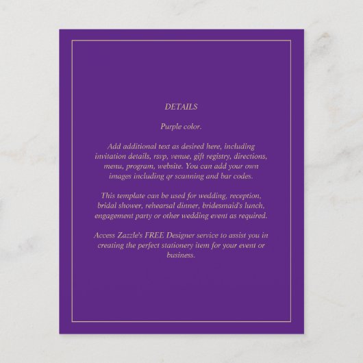 Laagste GOLD-TEKST Modern sparen de data Flyer (Achterkant)