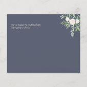 LAAGSTE PRICED Magnolia Dusty Blue Flower Wedding Flyer (Achterkant)