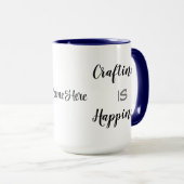 LAAGSTE prijs! Craftiness Is Happiness Combo 15oz Mok (Voorkant rechts)