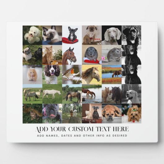 Laagste prijzen! 35 x FOTOS Collage en aangepaste  Fotoplaat (Voorkant)