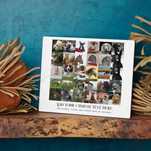 Laagste prijzen! 35 x FOTOS Collage en aangepaste  Fotoplaat (Zijkant)