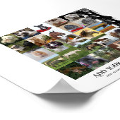 Laagste prijzen! 35 x FOTOS Collage en aangepaste  Poster (Hoek)