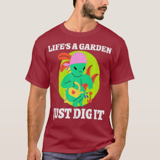 Laagt een tuin die een tuintuintuinbouwer vormt t-shirt