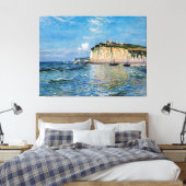 Laagtij bij Pourville Canvas Afdruk (Insitu (Slaapkamer))