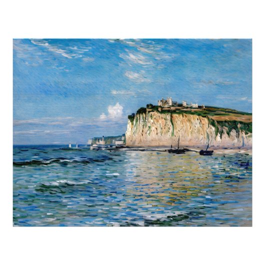 Laagtij bij Pourville Foto Afdruk (Voorkant)