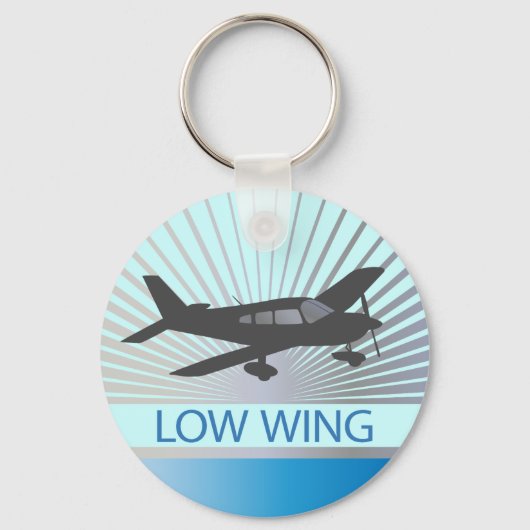 Laagvleugelvliegtuig Sleutelhanger (Voorkant)