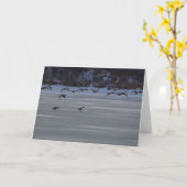 laagvliegende ganzen kaart (Gele Bloem)