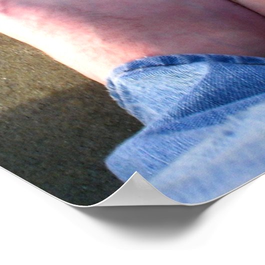 Laagvogels maken hart in zand op zee in poster (Hoek)