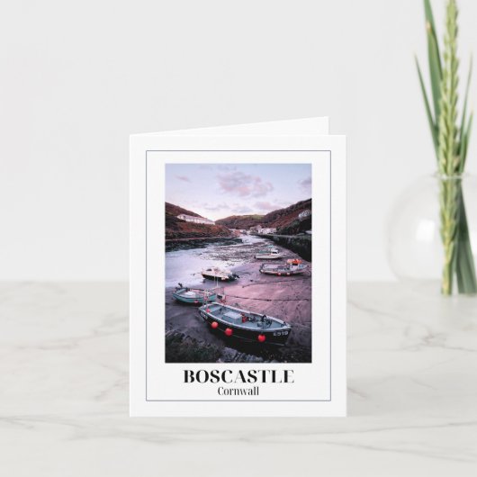 Laagwater, Boscastle, Cornwall Kaart (Voorkant)