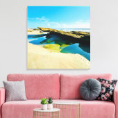 Laagwater rotsachtige oceaanbodem Canvas Afdruk (Insitu (Woonkamer))