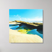 Laagwater rotsachtige oceaanbodem Canvas Afdruk (Voorkant)