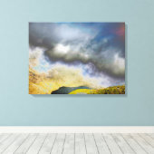 Laagwaterige tarn-kaart Acryldruk Canvas Afdruk (Insitu (Houten vloer))