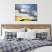 Laagwaterige tarn-kaart Acryldruk Canvas Afdruk (Insitu (Slaapkamer))