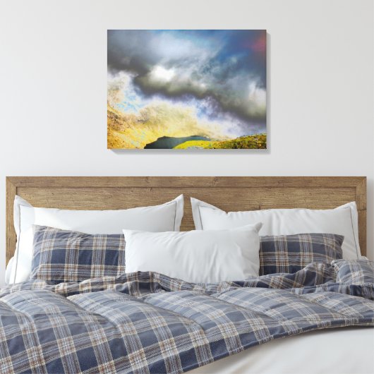Laagwaterige tarn-kaart Acryldruk Canvas Afdruk (Insitu (Slaapkamer))