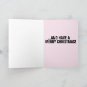LAAI BRANDON! GROOTE KONT VROUW GRAPPIGE KERST KAART (Binnen)